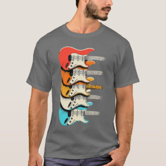 Rock and Roll Vintage-Musik Gitarre retro T-Shirt