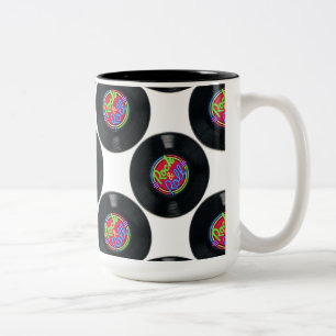 Rock and Roll Vintage Vinyl Tasse