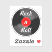 Rock and Roll Vinyl Record Stickers Aufkleber (Blatt)