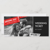 Rock and Roll Wedding Boarding Einladung (Vorderseite)