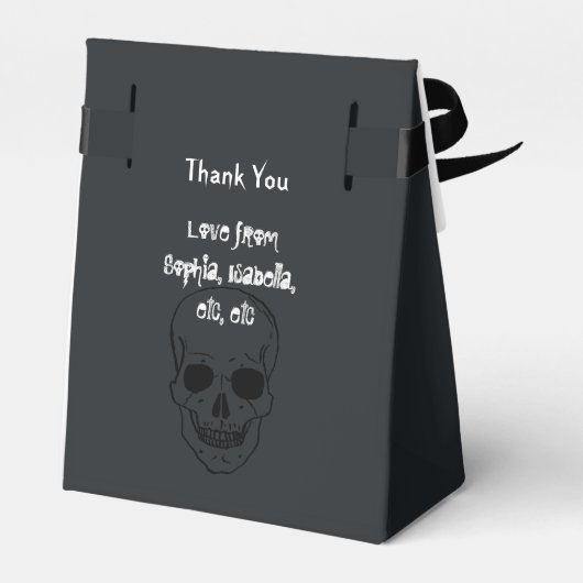 Rock and Roll Wedding Geschenkschachtel (Rückseite)