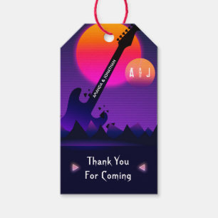 Rock and Roll Wedding Gift Tags Geschenkanhänger