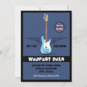 Rock and Roll Wedding - individuelle Einladung (Vorderseite)
