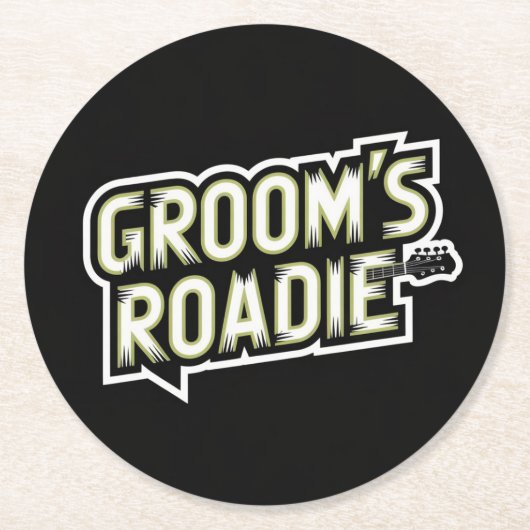Rock and Roll Wedding Party Untersetzer (Vorderseite)