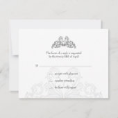 Rock and Roll Wedding RSVP-Karte RSVP Karte (Rückseite)