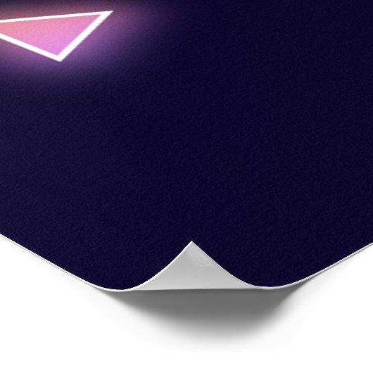 Rock and Roll Wedding Welcome Poster (Ecke)