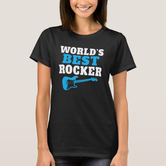 Rock-and-Roll-Weltbester Rocker T-Shirt (Vorderseite)
