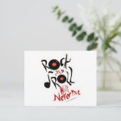Rock and Roll wird nie sterben! Postkarte (Stehend Vorderseite)