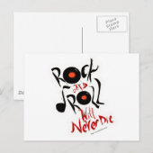 Rock and Roll wird nie sterben! Postkarte (Vorne/Hinten)