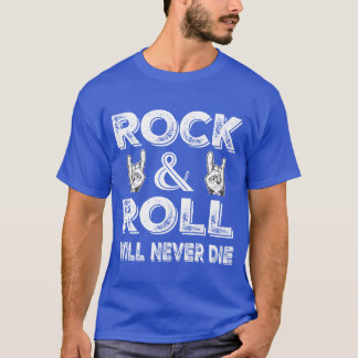 Rock And Roll Wird Nie Sterben retro T-Shirt