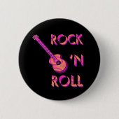 Rock-and-RollAkustikgitarre-Knopf Button (Vorderseite)