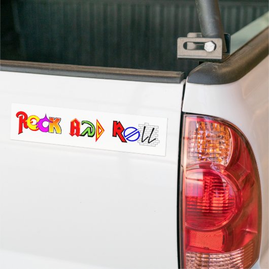 Rock-and-RollAutoaufkleber (weiß) Autoaufkleber (Auf Lkw)
