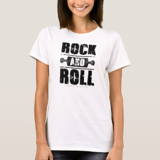 Rock-and-Rollbacken-Shirt - schwarzer Druck T-Shirt