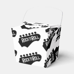 Rock-and-Rollgitarren-Muster nehmen Geschenkschachtel