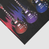 Rock-and-Rollgitarren-Schallwelle Seidenpapier (Ausschnitt)