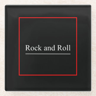 Rock-and-Rollglas-Untersetzer Glasuntersetzer
