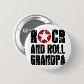 Rock-and-Rollgroßvater Button (Vorne & Hinten)