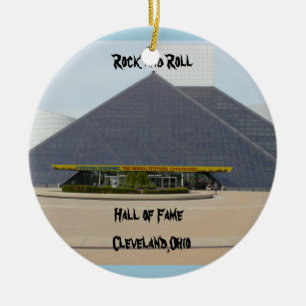 Rock-and-RollHall of Fame Cleveland, Ohio Keramik Ornament