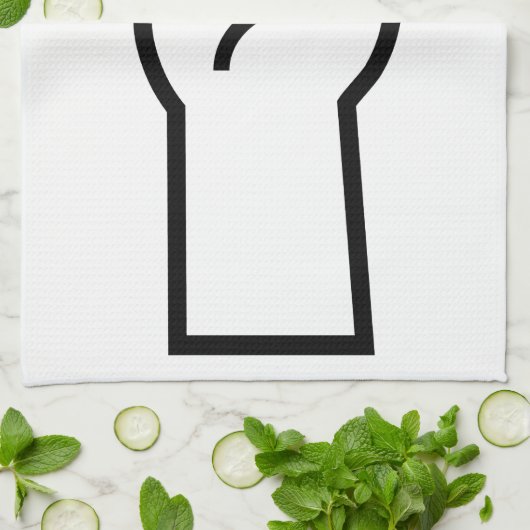 Rock-and-Rollhand Geschirrtuch (Gefaltet)