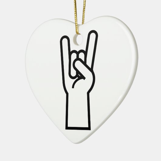 Rock-and-Rollhand Keramikornament (Links)