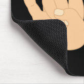 Rock-and-Rollhandzeichen Mousepad (Ecke)
