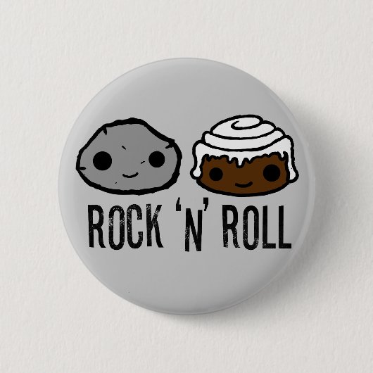 Rock-and-Rollknopf Button (Vorderseite)