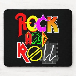 Rock-and-RollMausunterlage (Schwarzes) Mousepad