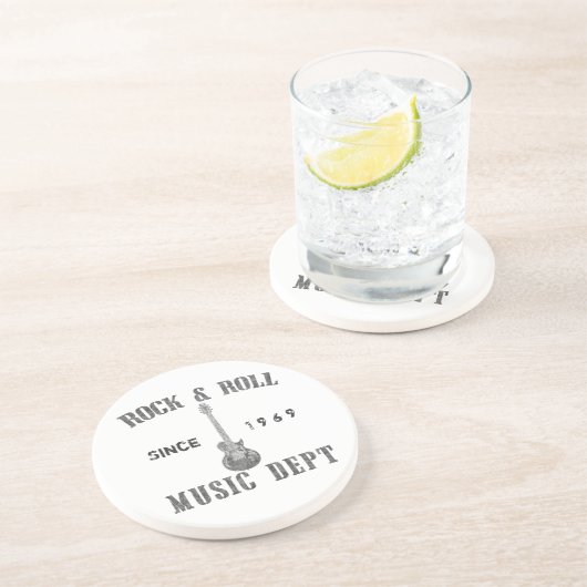 Rock-and-Rollmusik-Abteilung Sandstein Untersetzer (Seite)