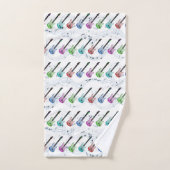 Rock-and-Rollmusik-Tuch-Set Badhandtuch Set (Handtuch)