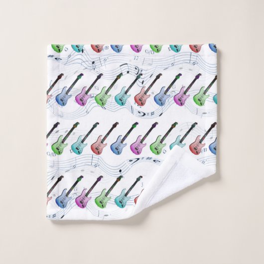 Rock-and-Rollmusik-Tuch-Set Badhandtuch Set (Waschlappen)