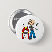 Rock-and-RollMusikautomat-Knopf Button (Vorne & Hinten)