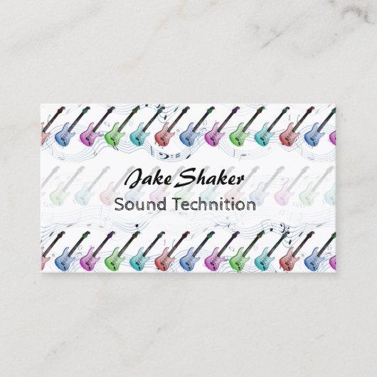 Rock-and-RollMusikindustrie-Karten Visitenkarte (Vorderseite)