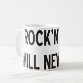 Rock-and-Rollprodukte u. Entwürfe! Kaffeetasse (Vorderseite Links)