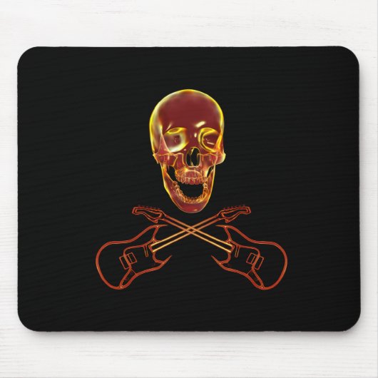 Rock-and-Rollschädel Mousepad (Vorne)