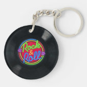 Rock-and-RollVintages Vinylschlüsselkette Schlüsselanhänger (Rückseite)