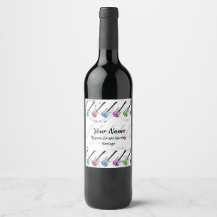 Rock-and-Rollwein Weinetikett