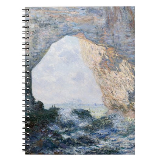 Rock Arch Coastal Waves Impressionist Notebook Notizblock (Vorderseite)