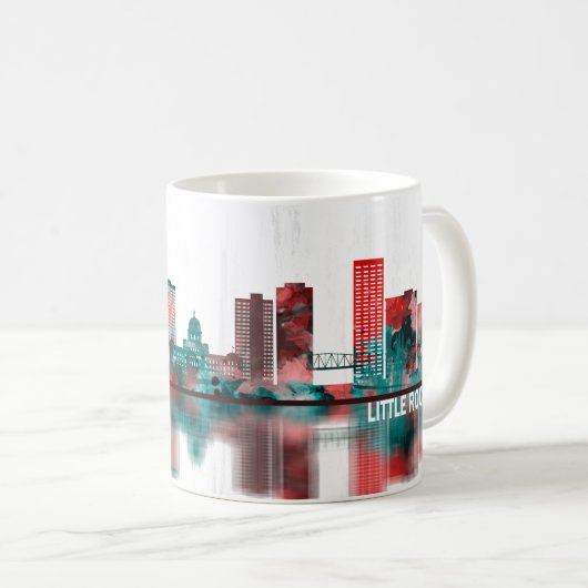 Rock Arkansas Skyline Kaffeetasse (VorderseiteRechts)