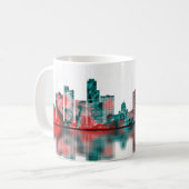 Rock Arkansas Skyline Kaffeetasse (Vorderseite Links)