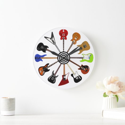 Rock Around the Clock Große Wanduhr (Zuhause)