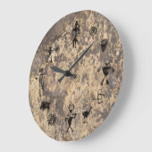 Rock Art Große Wanduhr (Winkel)