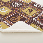 Rock Art Imitation: Vintages Muster. Sherpadecke (3/4)