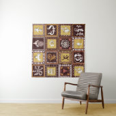 Rock Art Imitation: Vintages Muster. Wandteppich (Beispiel (Horizontal))