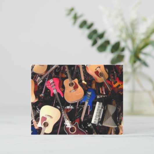 Rock Art Postkarte (Stehend Vorderseite)