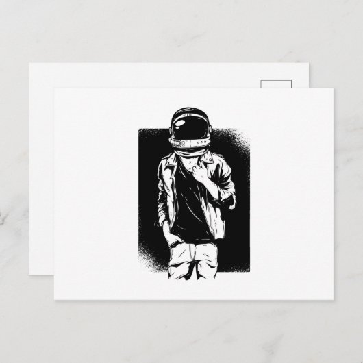Rock Astronaut Postkarte (Vorne/Hinten)