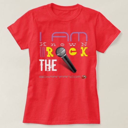 ROCK AUF DEN MIC RED LADIDS T - Shirt (Design vorne)