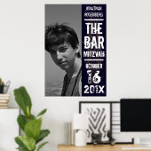 Rock Band Bar Mitzvah Foto Poster Black (Heimbüro)