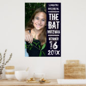 Rock Band Bat Mitzvah Poster in Schwarz (Küche)