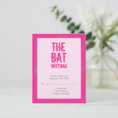 Rock Band Bat Mitzvah UAWG Replik Karte in Rosa (Stehend Vorderseite)