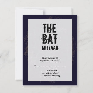 Rock Band Bat Mitzvah UAWG Replik Karte Schwarz